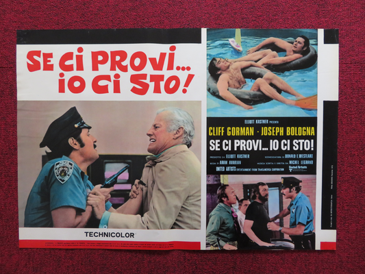 SE CI PROVI...IO CI STO! - D ITALIAN FOTOBUSTA POSTER CLIFF GORMAN 1973