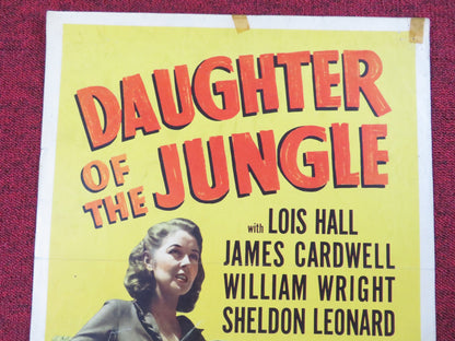 DAUGHTER OF THE JUNGLE US INSERT (14"x 36") POSTER LOIS HALL JAMES CARDWELL 1949