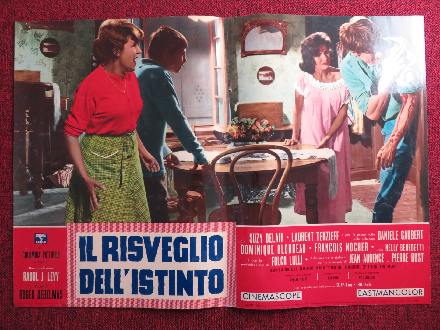 IL RISVEGLIO DELL'ISTINTO ITALIAN FOTOBUSTA POSTER SUZY DELAIR TERZIEFF 1960