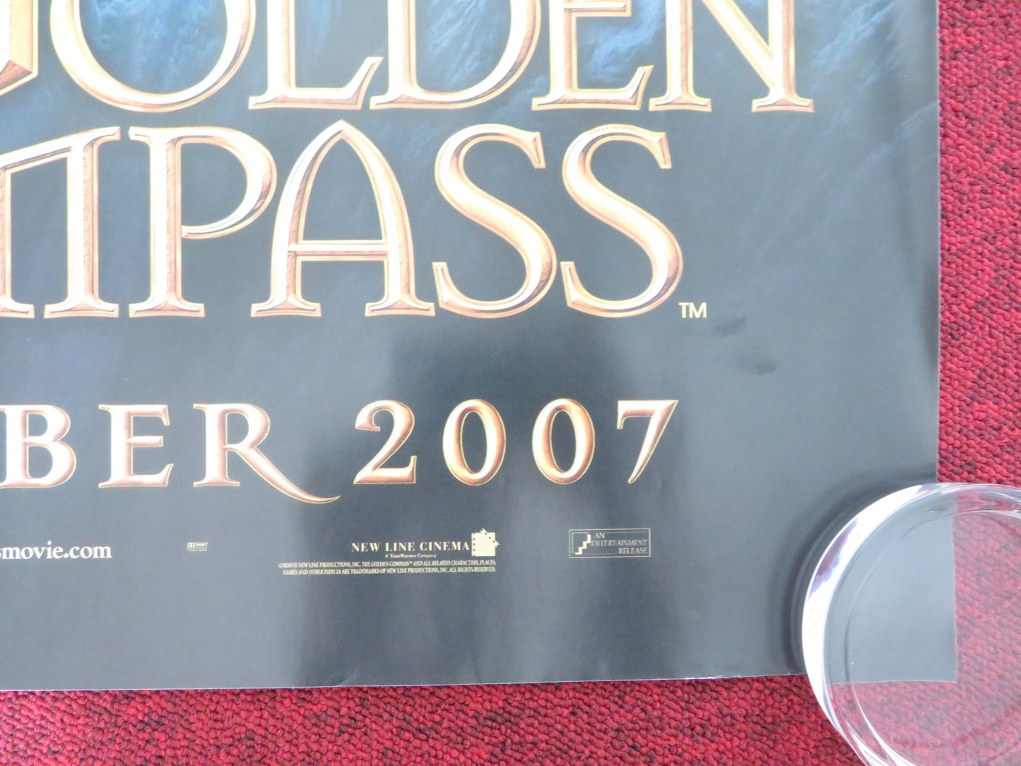 THE GOLDEN COMPASS UK QUAD ROLLED POSTER NICOLE KIDMAN DANIEL CRAIG 2007