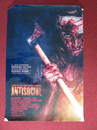 ANTISOCIAL UK ONE SHEET ROLLED POSTER MICHELLE MYLETT CODY RAY THOMPSON  2013