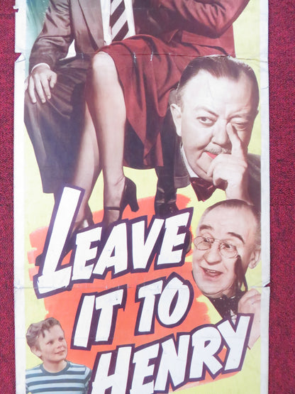 LEAVE IT TO HENRY US INSERT (14"x 36") POSTER RAYMOND WALBURN CATLETT 1949