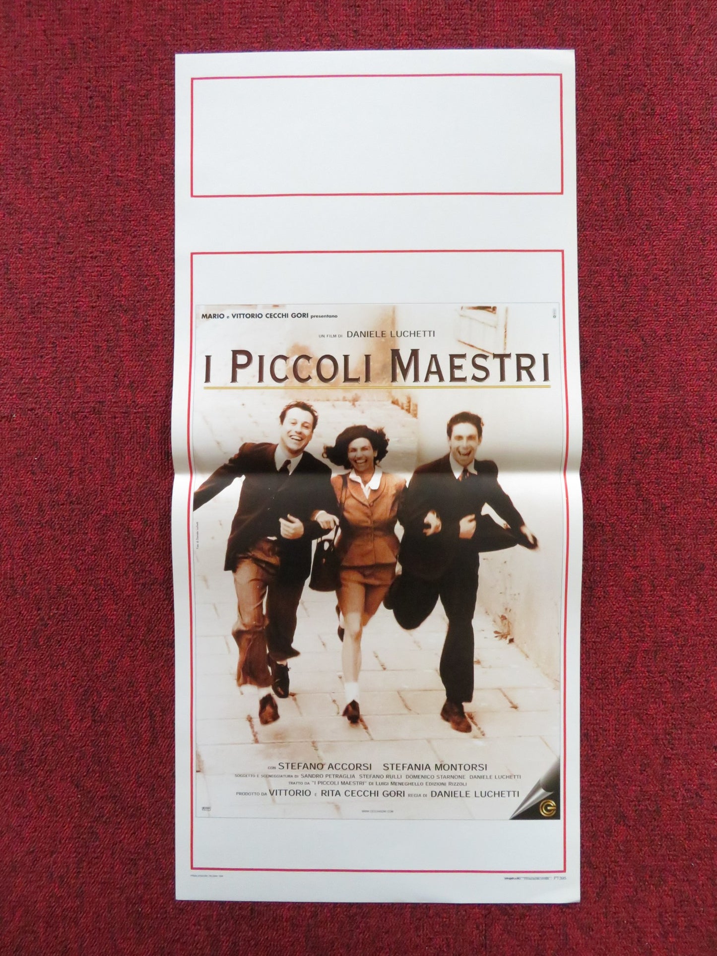 I PICCOLI MAESTRI ITALIAN LOCANDINA POSTER STEFANO ACCORSI STEFANIA MONTORSI '98