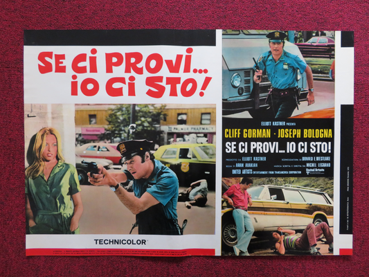 SE CI PROVI...IO CI STO! - H ITALIAN FOTOBUSTA POSTER CLIFF GORMAN 1973