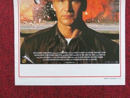 BLACK DOG ITALIAN LOCANDINA POSTER PATRICK SWAYZE MEAT LOAF 1998