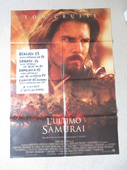 LAST SAMURAI  ITALIAN 2 FOGLIO POSTER TOM CRUISE KEN WATANABE 2003