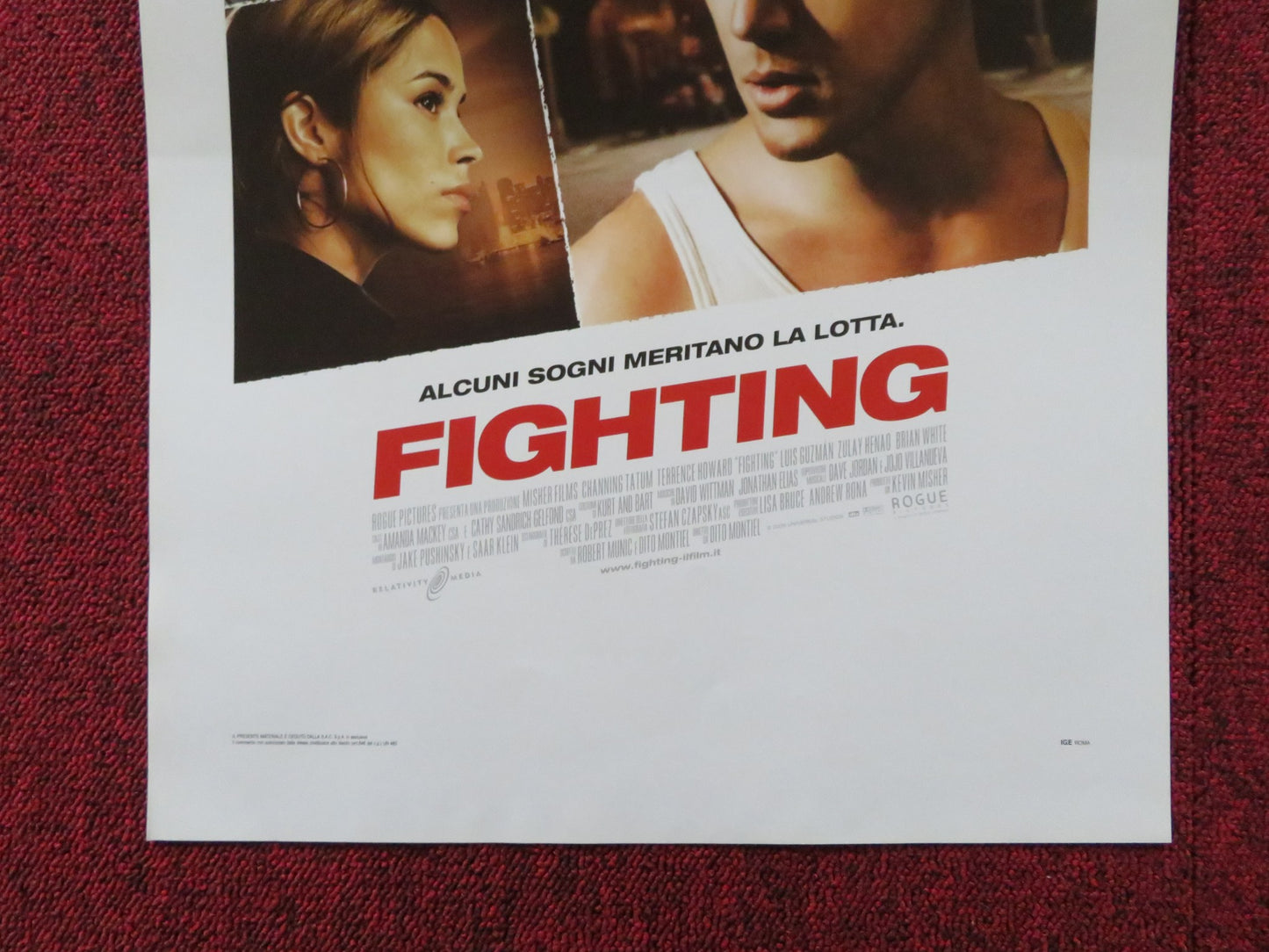 FIGHTING ITALIAN LOCANDINA POSTER CHANNING TATUM TERRENCE HOWARD  2009