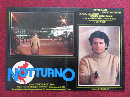 NOTTURNO - A ITALIAN FOTOBUSTA POSTER TONY MUSANTE CLAUDIO CASSINELLI 1981