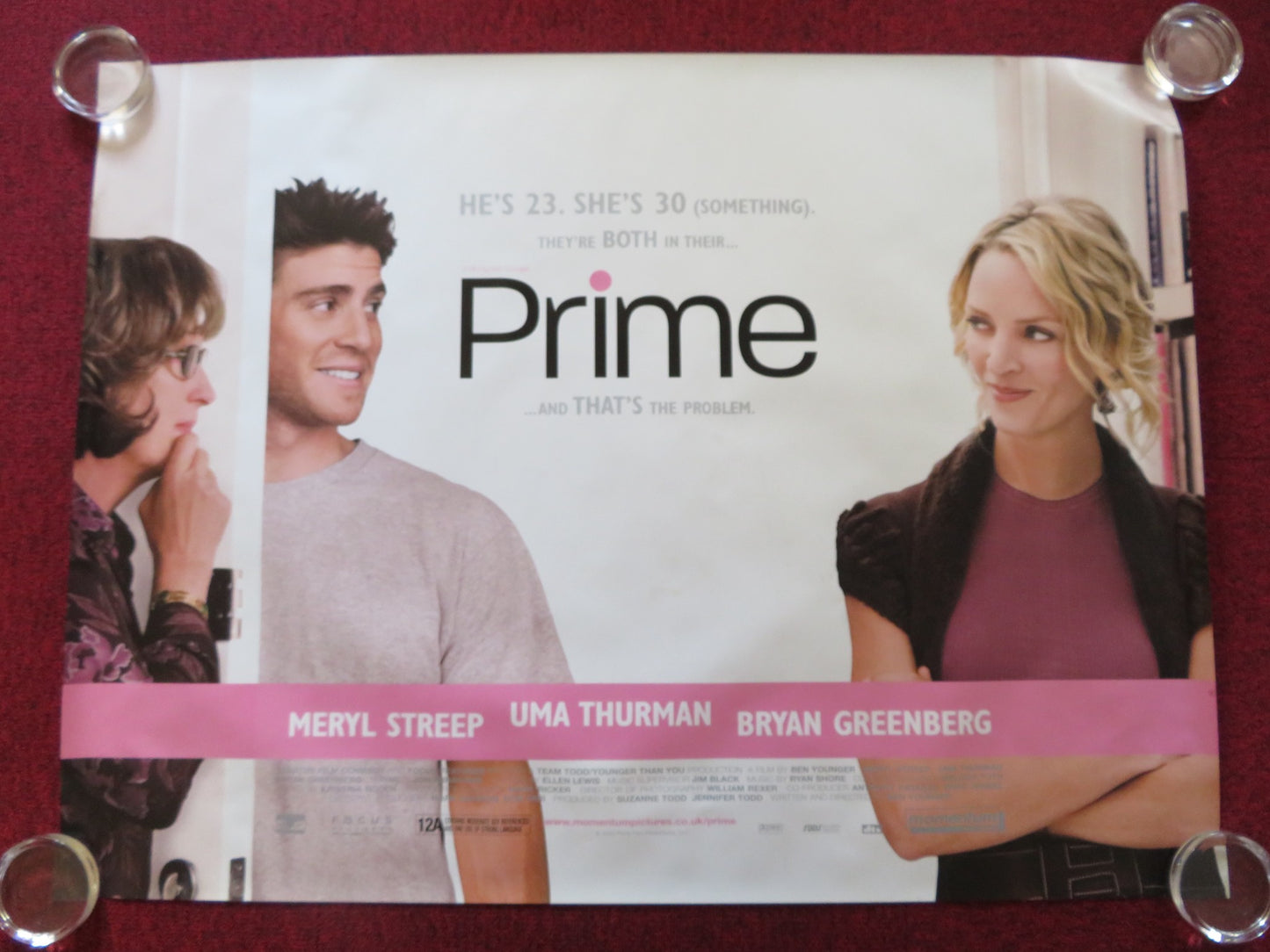 PRIME UK QUAD ROLLED POSTER UMA THURMAN MERYL STREEP 2005