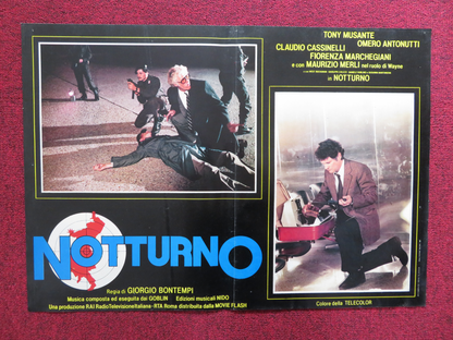 NOTTURNO - B ITALIAN FOTOBUSTA POSTER TONY MUSANTE CLAUDIO CASSINELLI 1981