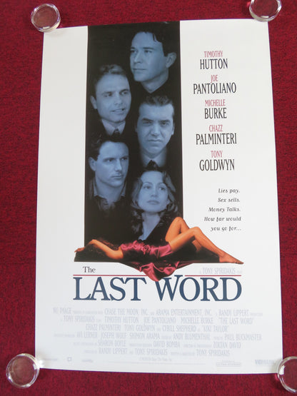 THE LAST WORD VHS VIDEO POSTER ROLLED TIMOTHY HUTTON JOE PANTOLIANO 1995