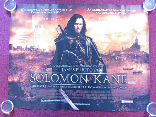 SOLOMON KANE UK QUAD ROLLED POSTER JAMES PUREFOY MARK O'NEAL 2009