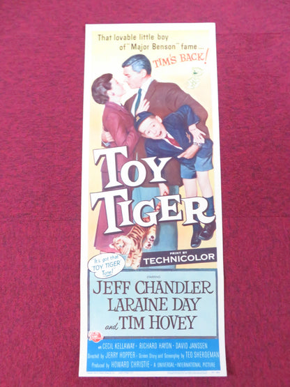 THE TOY TIGER US INSERT (14"x 36") POSTER JEFF CHANDLER LARAINE DAY 1956