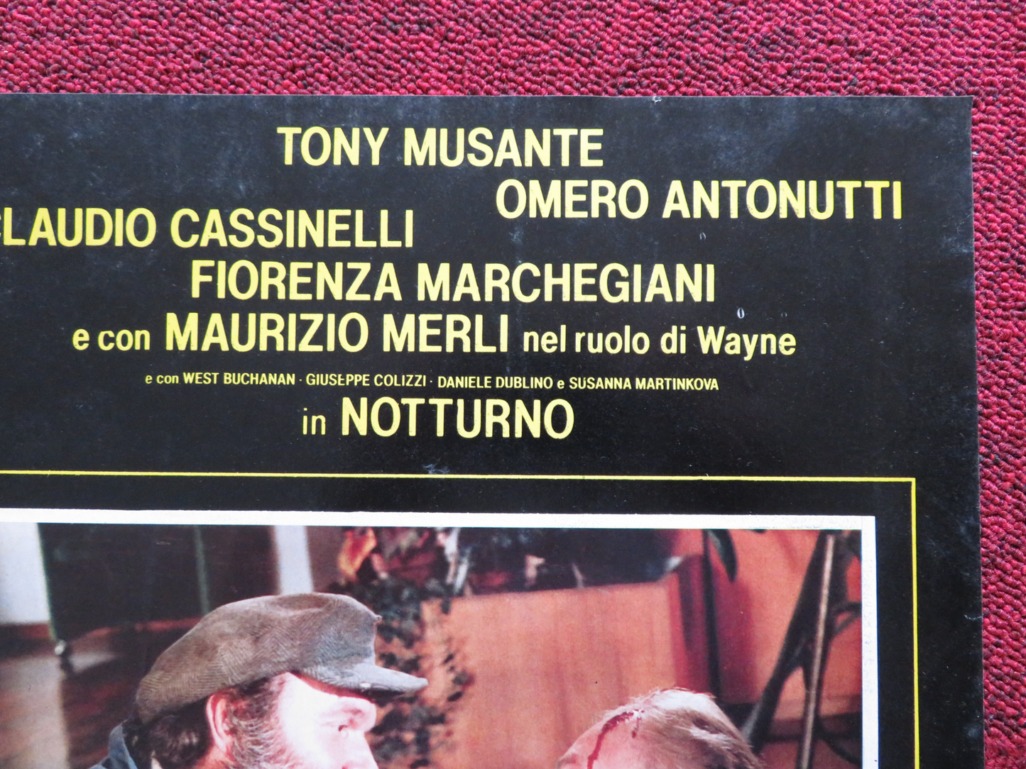 NOTTURNO - C ITALIAN FOTOBUSTA POSTER TONY MUSANTE CLAUDIO CASSINELLI 1981