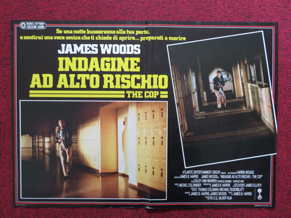 COP - A ITALIAN FOTOBUSTA POSTER JAMES WOODS LESLEY ANN WARREN 1988