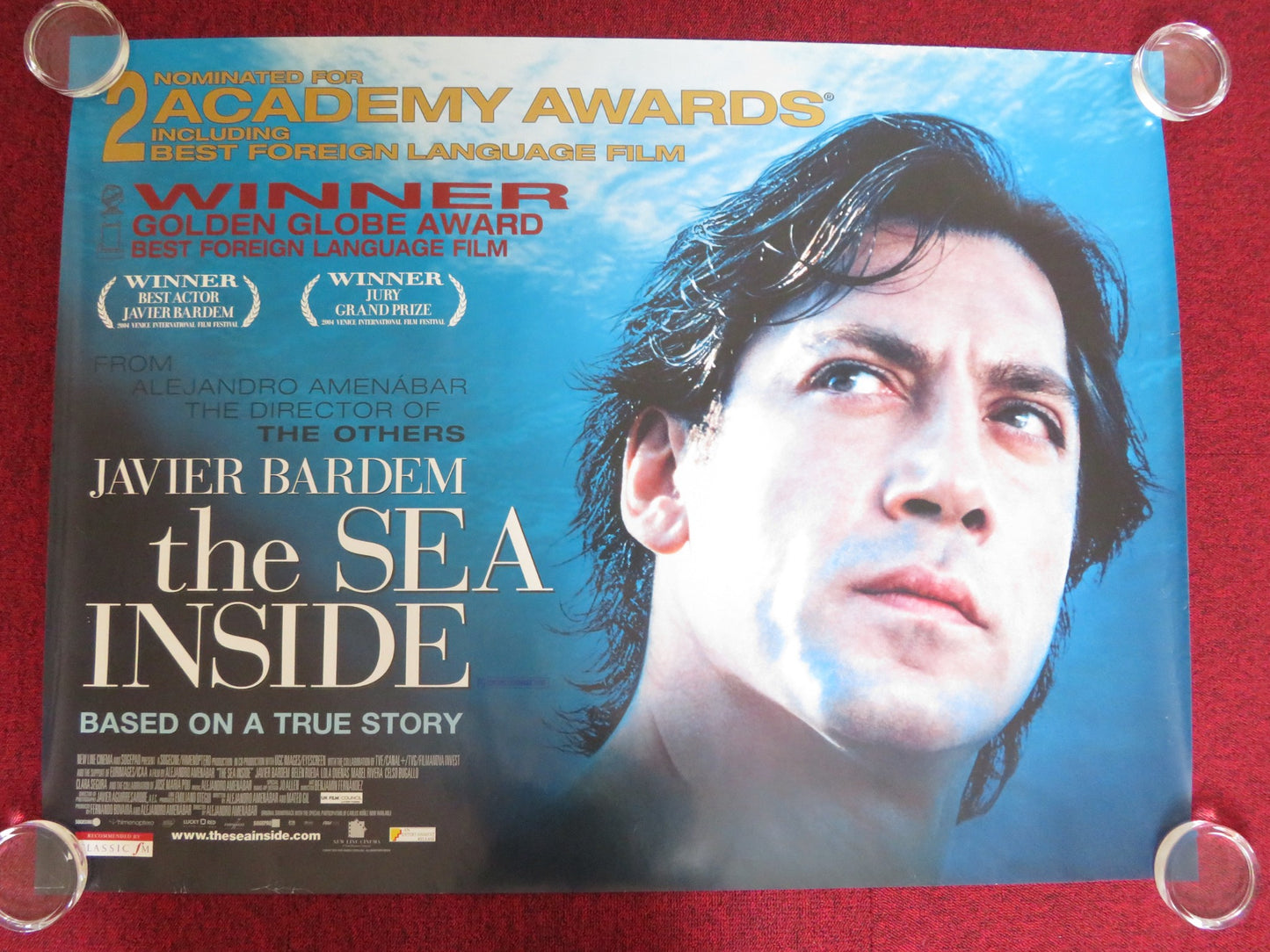 THE SEA INSIDE UK QUAD ROLLED POSTER JAVIER BARDEM BELEN RUEDA 2004