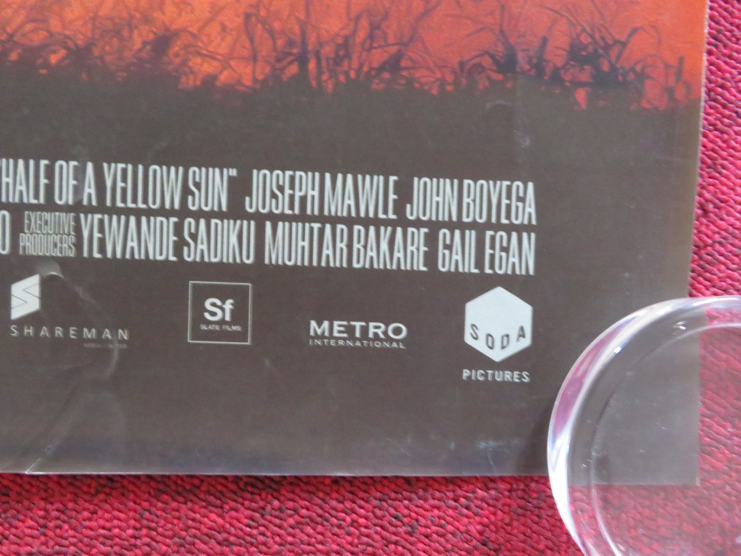 HALF OF A YELLOW SUN UK QUAD ROLLED POSTER THANDIWE NEWTON CHIWETEL EJIOFOR 2013