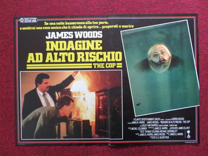 COP - B ITALIAN FOTOBUSTA POSTER JAMES WOODS LESLEY ANN WARREN 1988