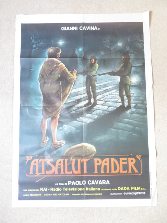 ATSALUT PADER ITALIAN 2 FOGLIO POSTER GIANNI CAVINA CLAUDIO BIGAGLI 1979