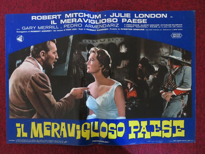 THE WONDERFUL COUNTRY - D ITALIAN FOTOBUSTA POSTER ROBERT MITCHUM LONDON 1960