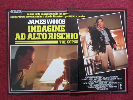 COP - C ITALIAN FOTOBUSTA POSTER JAMES WOODS LESLEY ANN WARREN 1988