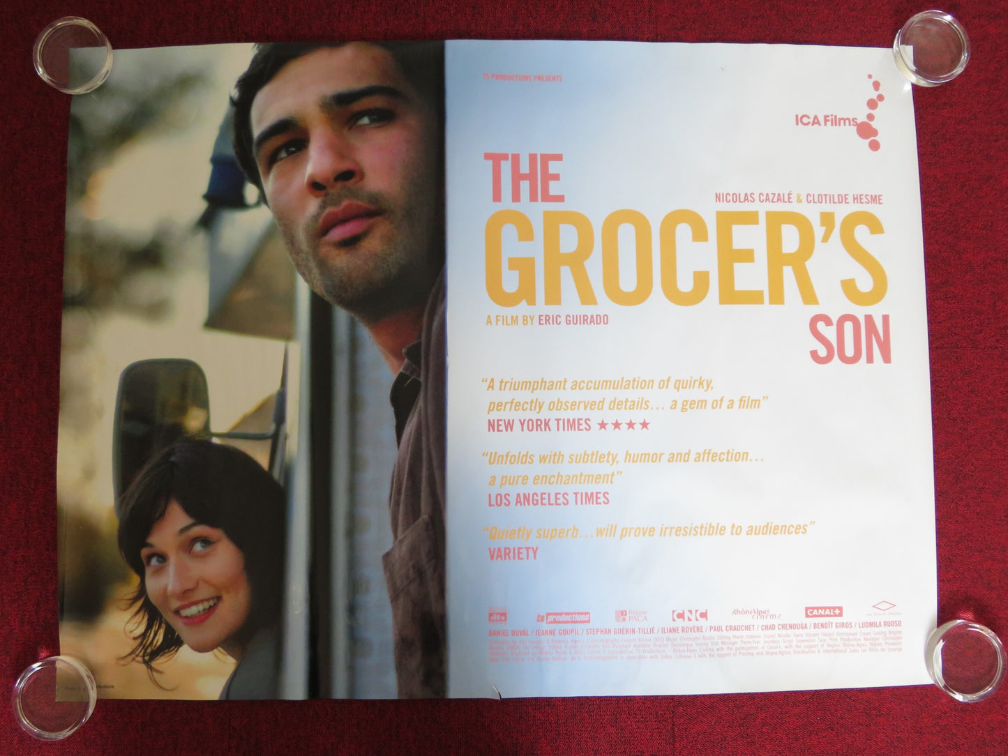 THE GROCER'S SON UK QUAD ROLLED POSTER NICOLAS CAZALE CLOTILDE HESME 2007