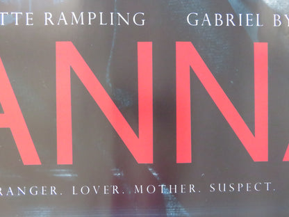 I, ANNA UK QUAD ROLLED POSTER CHARLOTTE RAMPLING GABRIEL BYRNE 2012