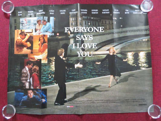 EVERYONE SAYS I LOVE YOU UK QUAD (30"x 40") ROLLED POSTER WOODY ALLEN 1996