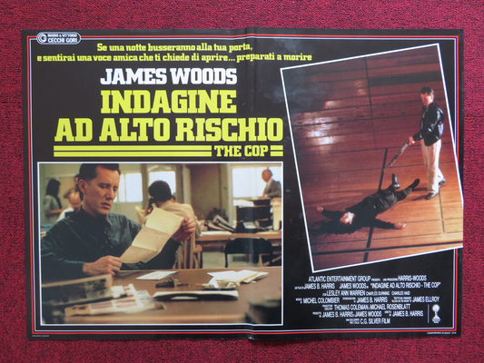 COP - E ITALIAN FOTOBUSTA POSTER JAMES WOODS LESLEY ANN WARREN 1988