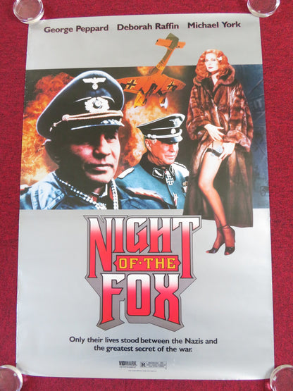 NIGHT OF THE FOX VHS VIDEO POSTER GEORGE PEPPARD MICHAEL YORK 1990