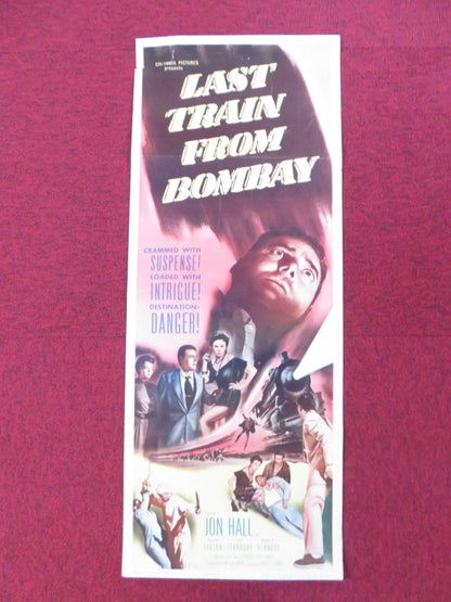 LAST TRAIN FROM BOMBAY US INSERT (14"x 36") POSTER JON HALL LARSON 1952