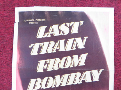 LAST TRAIN FROM BOMBAY US INSERT (14"x 36") POSTER JON HALL LARSON 1952