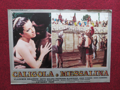 CALIGULA AND MESSALINA ITALIAN FOTOBUSTA POSTER VLADIMIR BRAJOVIC B. ROLAND 1981