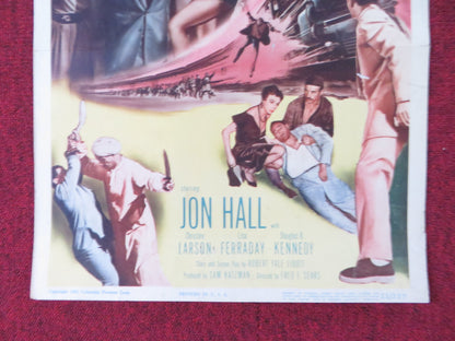 LAST TRAIN FROM BOMBAY US INSERT (14"x 36") POSTER JON HALL LARSON 1952