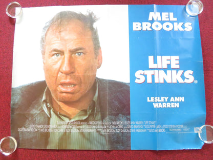 LIFE STINKS UK QUAD (30"x 40") ROLLED POSTER MEL BROOKS 1991