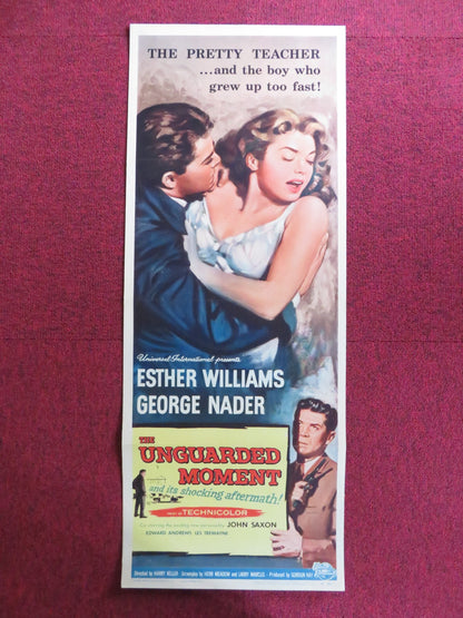 THE UNGUARDED MOMENT US INSERT (14"x 36") POSTER ESTHER WILLIAMS NADER 1956