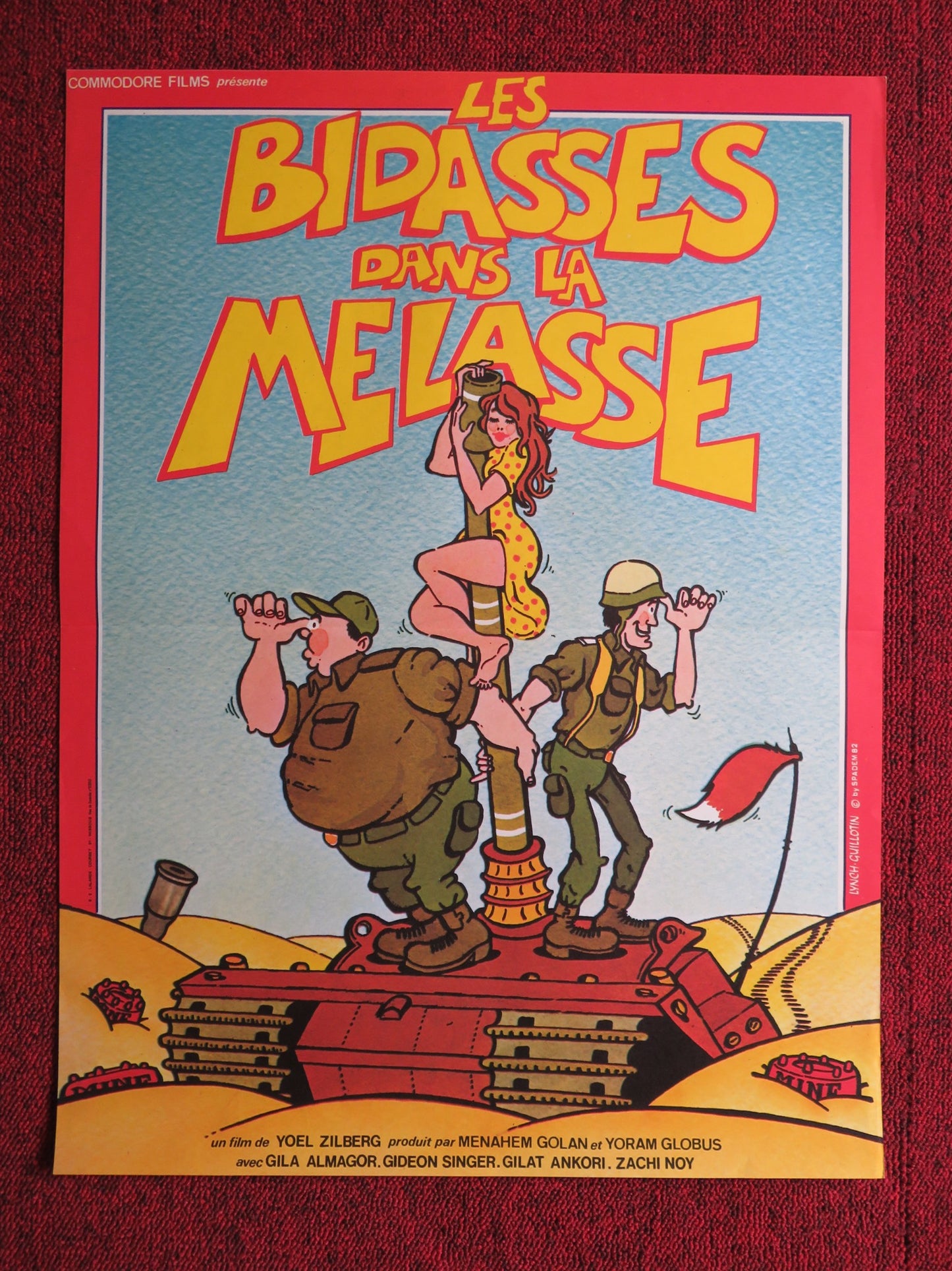 LES BIDASSES DANS LA MELASSE FRENCH POSTER GILA ALMAGOR GILAT ANKORI 1979