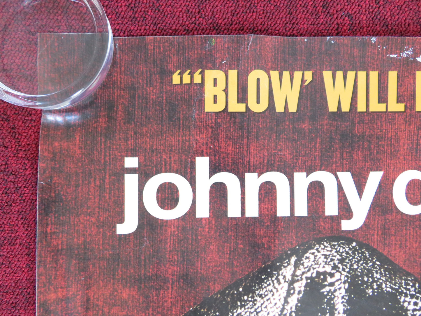 BLOW UK QUAD ROLLED POSTER JOHNNY DEPP PENELOPE CRUZ 2001