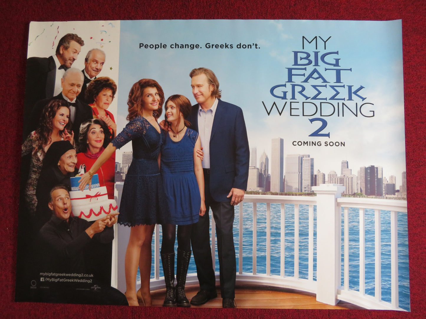 MY BIG FAT GREEK WEDDING 2 UK QUAD (30"x 40") ROLLED POSTER JOHN CORBETT 2016