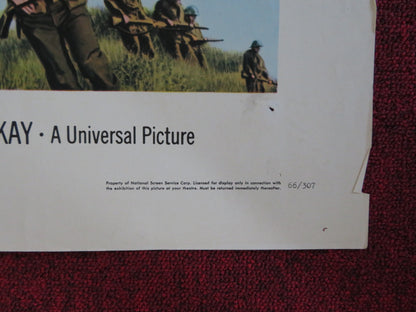 THE YOUNG WARRIORS FOLDED US ONE SHEET POSTER JAMES DRURY STEVE CARLSON 1966