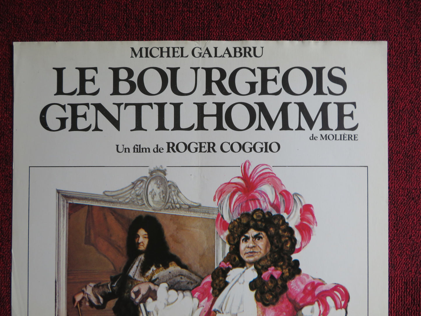 LE BOURGEOIS GENTILHOMME FRENCH POSTER MICHEL GALABRU ROGER COGGIO 1982