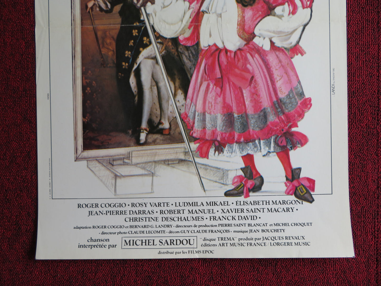 LE BOURGEOIS GENTILHOMME FRENCH POSTER MICHEL GALABRU ROGER COGGIO 1982