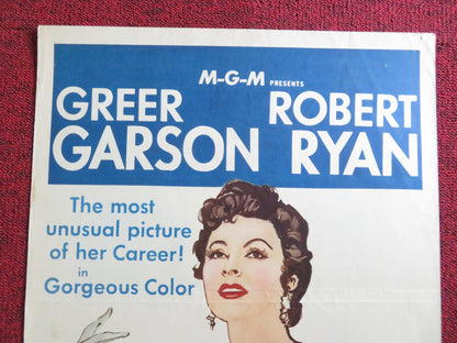 HER TWELVE MEN US INSERT (14"x 36") POSTER GREER GARSON ROBERT RYAN 1954