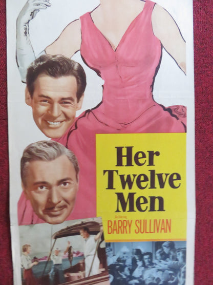 HER TWELVE MEN US INSERT (14"x 36") POSTER GREER GARSON ROBERT RYAN 1954