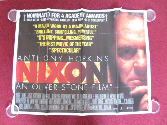 NIXON UK QUAD (30"x 40") ROLLED POSTER ANTHONY HOPKINS JOAN ALLEN 1995