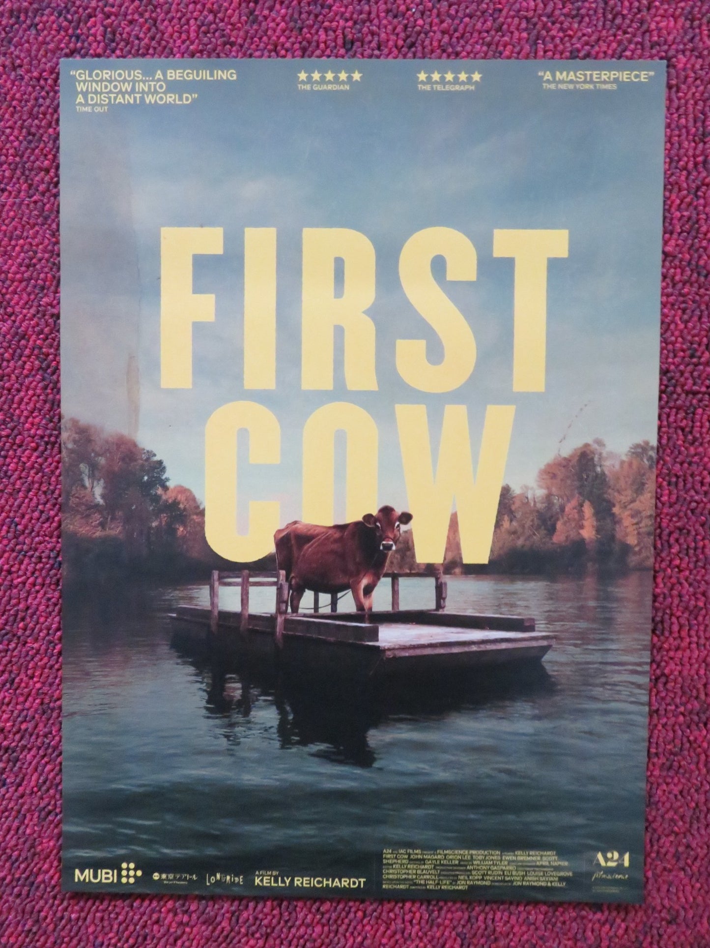 FIRST COW JAPANESE CHIRASHI (B5) POSTER ALIA SHAWKAT JOHN MAGARO 2019