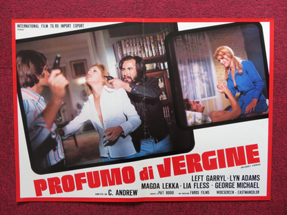 BLOODY VIRGIN - E ITALIAN FOTOBUSTA POSTER LEFT GARRYL LYN ADAMS 1975