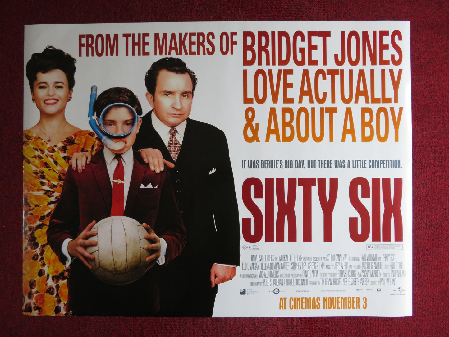 SIXTY SIX UK QUAD (30"x 40") ROLLED POSTER HELENA BONHAM CARTER 2006