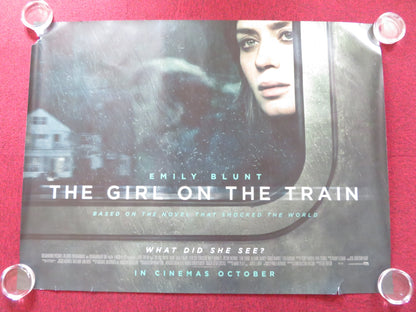 THE GIRL ON THE TRAIN UK QUAD ROLLED POSTER EMILY BLUNT 2016