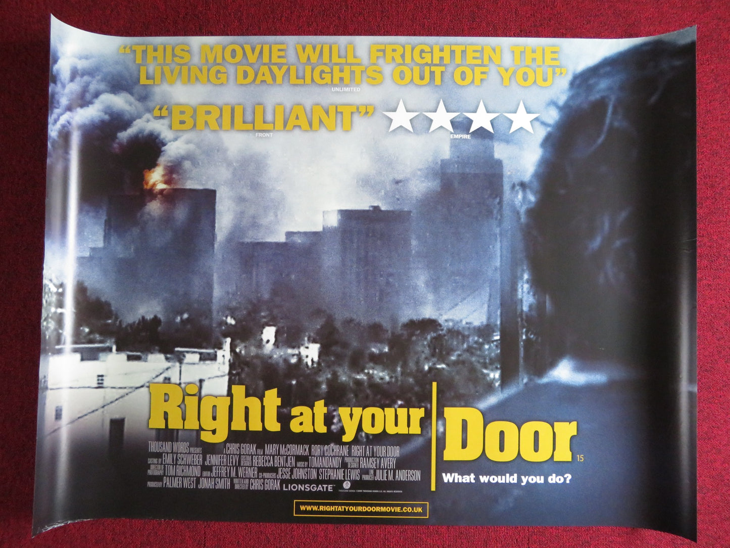 RIGHT AT YOUR DOOR UK QUAD (30"x 40") ROLLED POSTER MARY MCCORMACK 2006